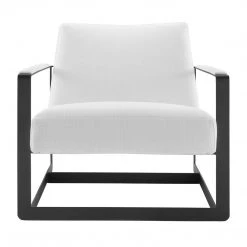 Modway Seg Upholstered Accent Chair In Black White