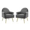 Modway Living Room Revive Armchair Performance Velvet Set Of 2