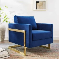 Modway Living Room Posse Performance Velvet Accent Chair