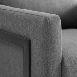 Modway Posse Upholstered Fabric Accent Chair Living Room