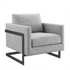 Modway Posse Upholstered Fabric Accent Chair Living Room