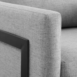 Modway Posse Upholstered Fabric Accent Chair Living Room