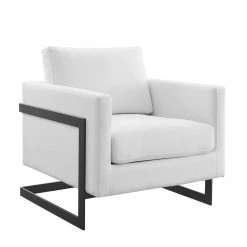 Modway Posse Upholstered Fabric Accent Chair Living Room