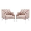 Modway Proverbial Armchair Performance Velvet Set Of 2 Living Room