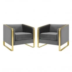 Modway Visualize Armchair Performance Velvet Set Of 2 Living Room