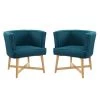 Modway Anders Accent Chair Upholstered Fabric Set Of 2 Living Room