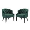 Modway Precept Armchair Performance Velvet Set Of 2 Living Room