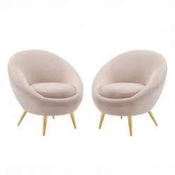 Modway Circuit Accent Chair Performance Velvet Set Of 2