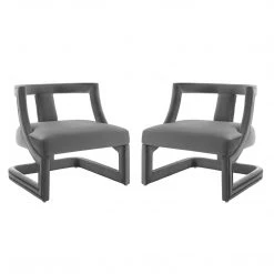 Modway Requisite Armchair Performance Velvet Set Of 2