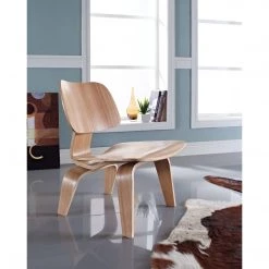 Modway Living Room Fathom Wood Lounge Chair