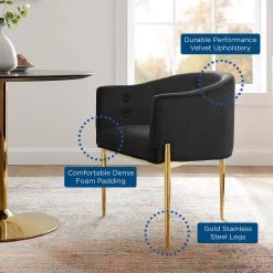 Modway Savour Tufted Performance Velvet Accent Chairs - Set Of 2