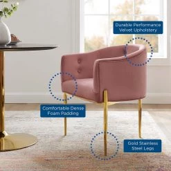 Modway Savour Tufted Performance Velvet Accent Chairs - Set Of 2