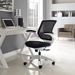 Modway Edge White Base Office Chair