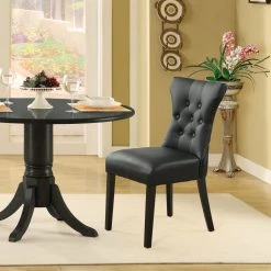 Modway Silhouette Dining Vinyl Side Chair Dining Room
