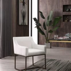 VIG Dining Room Modrest Elijah - Modern Copper Antique Brass Dining Chair