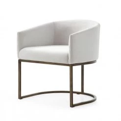VIG Modrest Elisa - Modern Velvet & Brass Dining Chair Dining Room