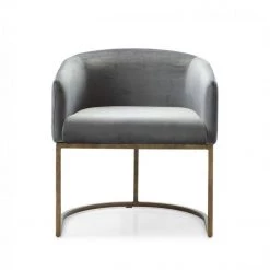 VIG Modrest Elisa - Modern Velvet & Brass Dining Chair Dining Room
