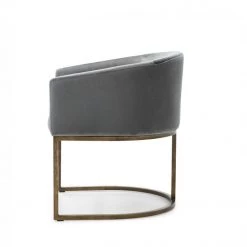 VIG Modrest Elisa - Modern Velvet & Brass Dining Chair Dining Room