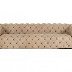 VIG Coronelli Collezioni Ellington - Italian Nubuck Leather 3-Seater Sofa Living Room