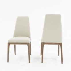 VIG Modrest Encino Modern Grey & Walnut Dining Chair (Set Of 2)