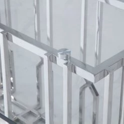 VIG Dining Room Modrest Ericson - Modern Glass & Stainless Steel Dining Table