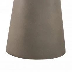 VIG Nova Domus Essex - Contemporary Concrete, Metal And Glass Round Dining Table Dining Room