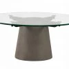 VIG Nova Domus Essex - Contemporary Concrete, Metal And Glass Coffee Table Living Room