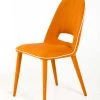 VIG Eugene - Modern Orange Fabric Dining Chair (Set Of 2)