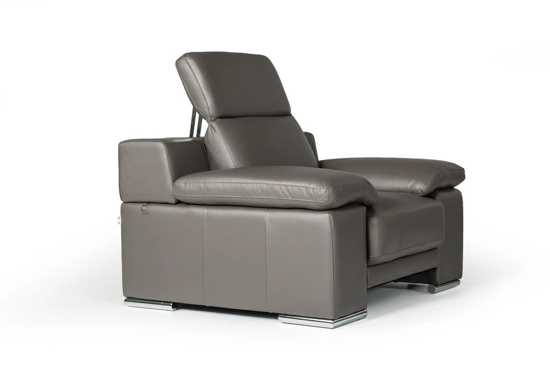 VIG Estro Salotti Evergreen Italian Modern Leather Sofa Set Living Room