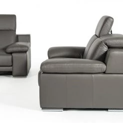 VIG Estro Salotti Evergreen Italian Modern Leather Sofa Set Living Room