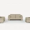 VIG Estro Salotti Evergreen Italian Modern Leather Sofa Set Living Room