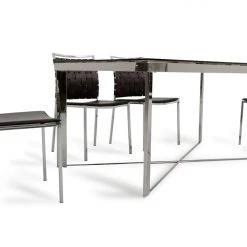 VIG Dining Room Modrest Santiago Modern Rectangular Wood Mosaic Dining Table