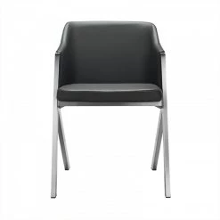 VIG Darcy - Modern Grey Leatherette Dining Chair (Set Of 2)