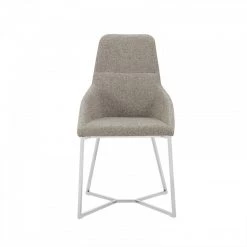 VIG Dining Room Stark - Modern Light Grey Fabric Dining Chair (Set Of 2)