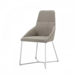 VIG Dining Room Stark - Modern Light Grey Fabric Dining Chair (Set Of 2)