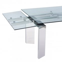 VIG Modrest Viking - Modern Extendable Glass Dining Table Dining Room