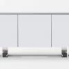 VIG Modrest Fauna - Modern White High Gloss & Stainless Steel Buffet Living Room