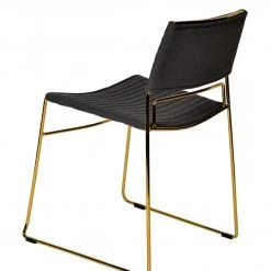 VIG Modrest Swain Modern Fabric & Gold Dining Chair (Set Of 2) Dining Room