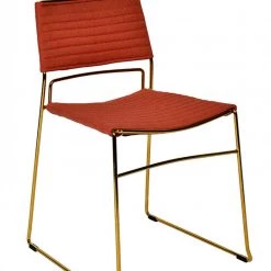 VIG Modrest Swain Modern Fabric & Gold Dining Chair (Set Of 2) Dining Room