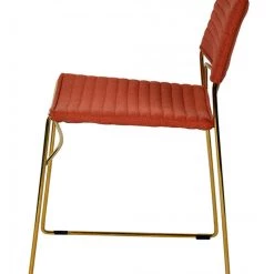 VIG Modrest Swain Modern Fabric & Gold Dining Chair (Set Of 2) Dining Room