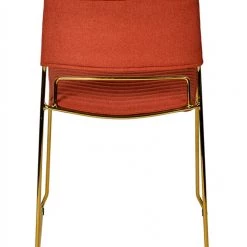 VIG Modrest Swain Modern Fabric & Gold Dining Chair (Set Of 2) Dining Room