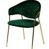 VIG Modrest Trevor Modern Velvet & Gold Dining Chair (Set Of 2)
