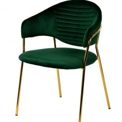 VIG Modrest Trevor Modern Velvet & Gold Dining Chair (Set Of 2)