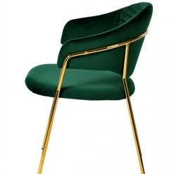 VIG Modrest Trevor Modern Velvet & Gold Dining Chair (Set Of 2)