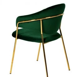 VIG Modrest Trevor Modern Velvet & Gold Dining Chair (Set Of 2)