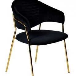VIG Modrest Trevor Modern Velvet & Gold Dining Chair (Set Of 2)