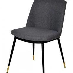 VIG Modrest Batson Modern Grey Fabric Dining Chair (Set Of 2) Dining Room