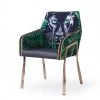 VIG Modrest Fierce - Black & Rosgold Panther Dining Chair