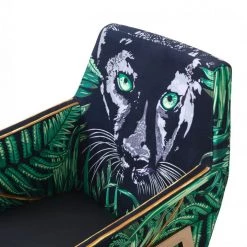 VIG Modrest Fierce - Black & Rosgold Panther Dining Chair