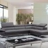 VIG Living Room Divani Casa Quebec - Modern Eco-Leather Right Facing Sectional Sofa